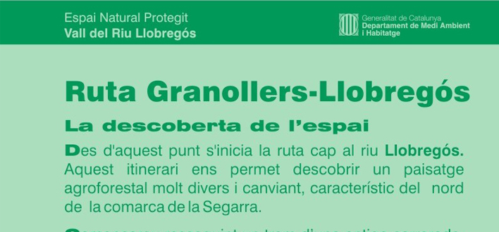 La ruta de la Vall del Riu Llobregós als Aiguamolls de Granollers de Segarra