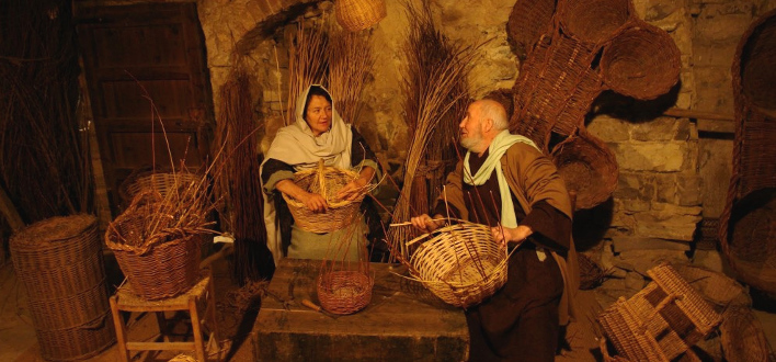 Pessebre Sant Guim de la Plana, Fent Cistells