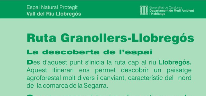 La ruta del Valle del Río Llobregós los humedales de Granollers de Segarra